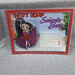 Betty Boop Patch Senorita Betty Clothing Patch Collectible Vintage‎ Mexico New